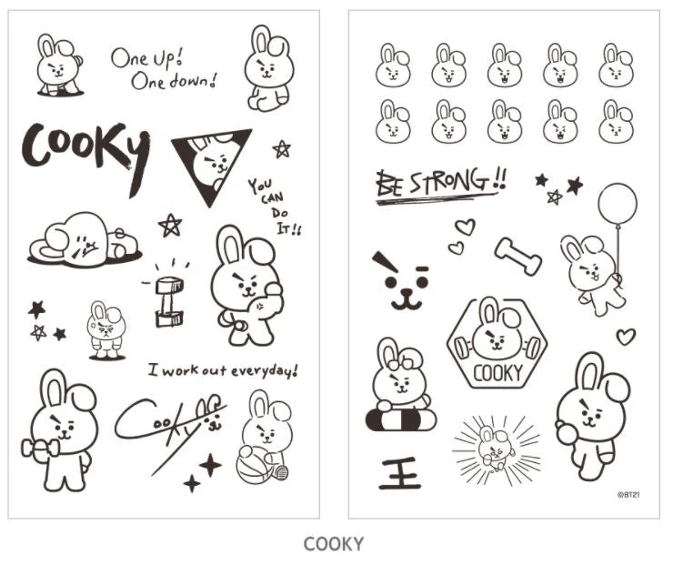 BT21 TATTOO STICKER - Image 9