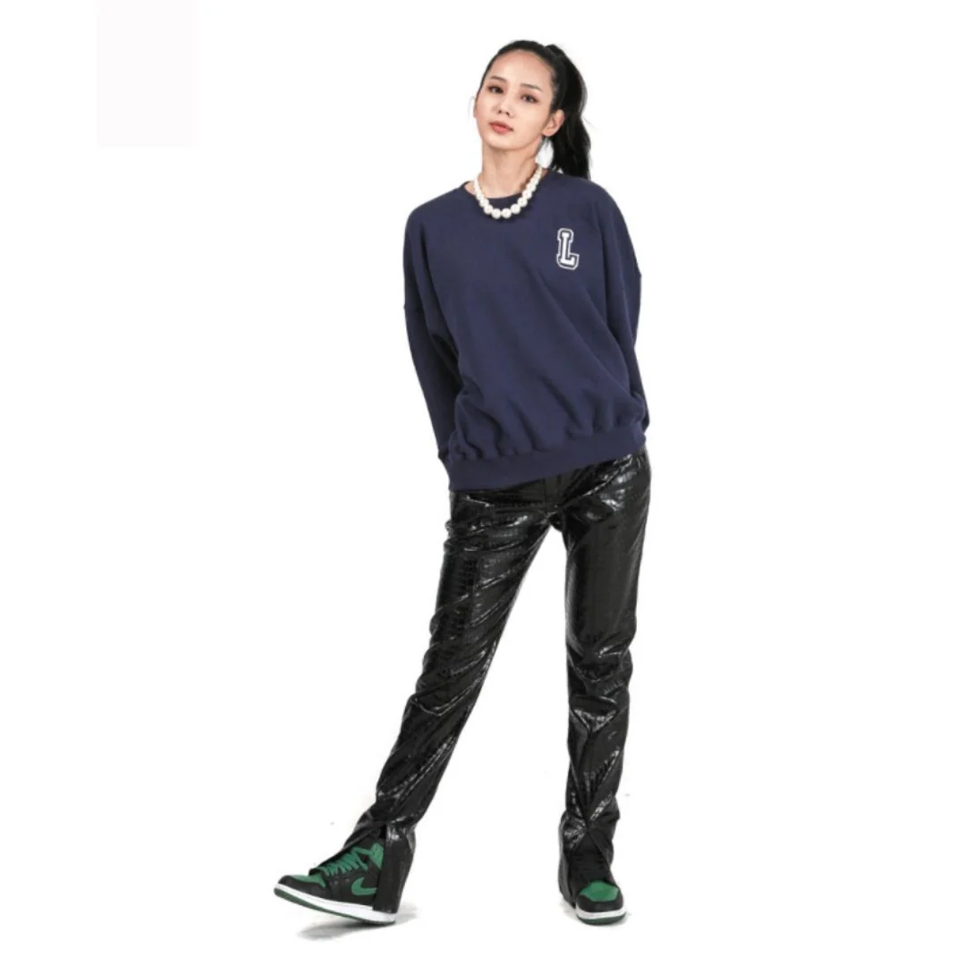 BTS JUNGKOOK PICK LAMODECHIEF SIMBOL L SWEATSHIRT (NAVY) - Image 4