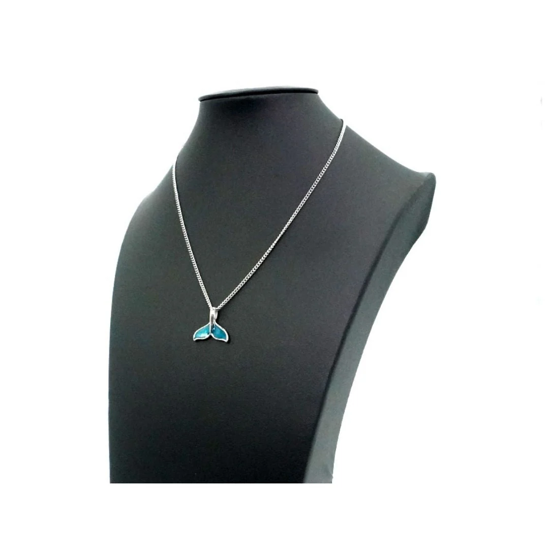 BTS Jungkook's pick - Silver / Blue Dolphin Tail Pendant Necklace(Abandoned Animals Charity Sponsorship) - Image 12
