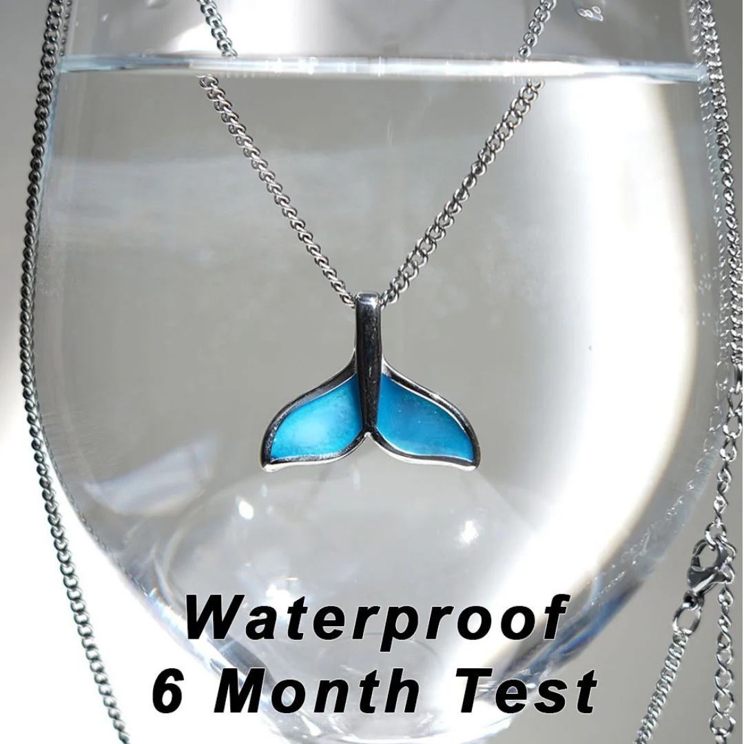 BTS Jungkook's pick - Silver / Blue Dolphin Tail Pendant Necklace(Abandoned Animals Charity Sponsorship) - Image 15