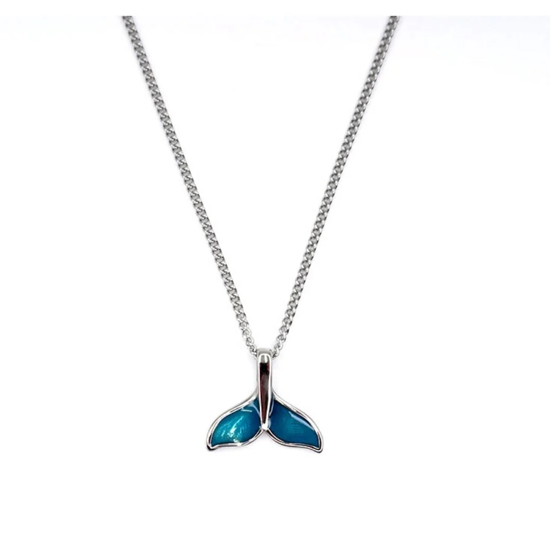 BTS Jungkook's pick - Silver / Blue Dolphin Tail Pendant Necklace(Abandoned Animals Charity Sponsorship) - Image 6