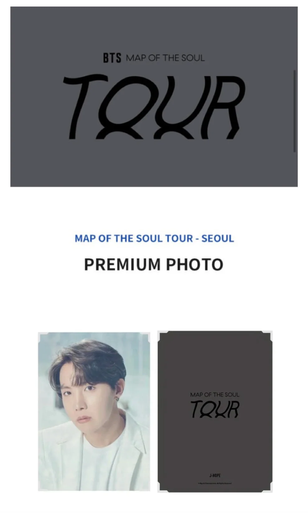 BTS Map of the Soul PREMIUM PHOTO