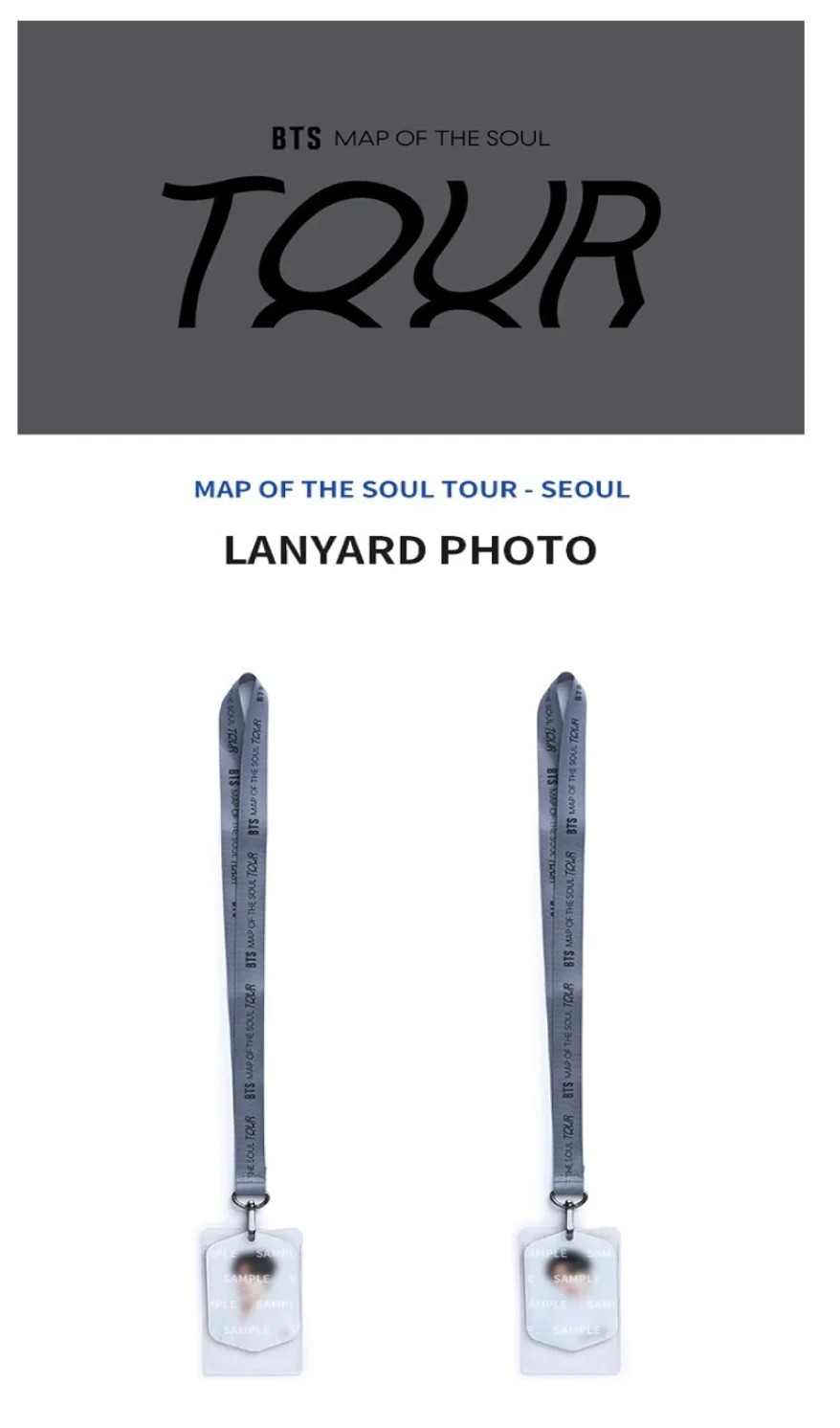 BTS MAP OF THE SOUL TOUR LANYARD PHOTO - Image 2