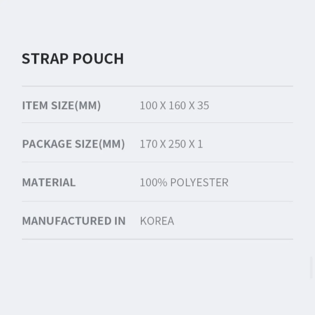 BTS MAP OF THE SOUL TOUR Strap Pouch - Image 5