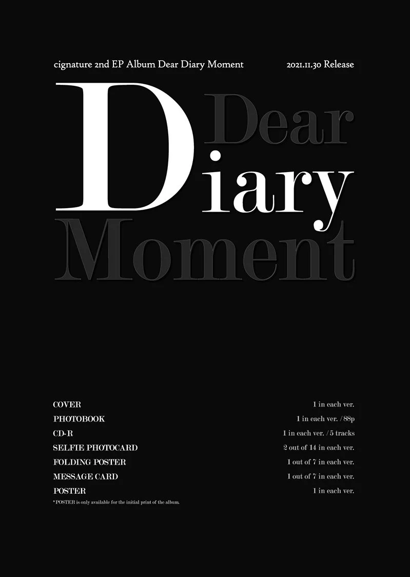 CIGNATURE - 2ND EP ALBUM DEAR DIARY MOMENT - Image 4