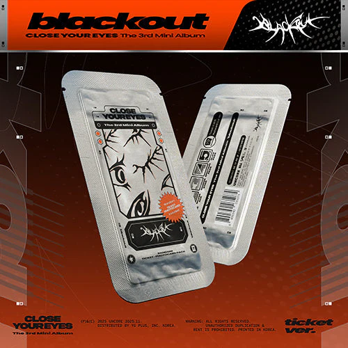 CLOSE YOUR EYES - BLAKCOUT 3RD MINI ALBUM TICKET VER