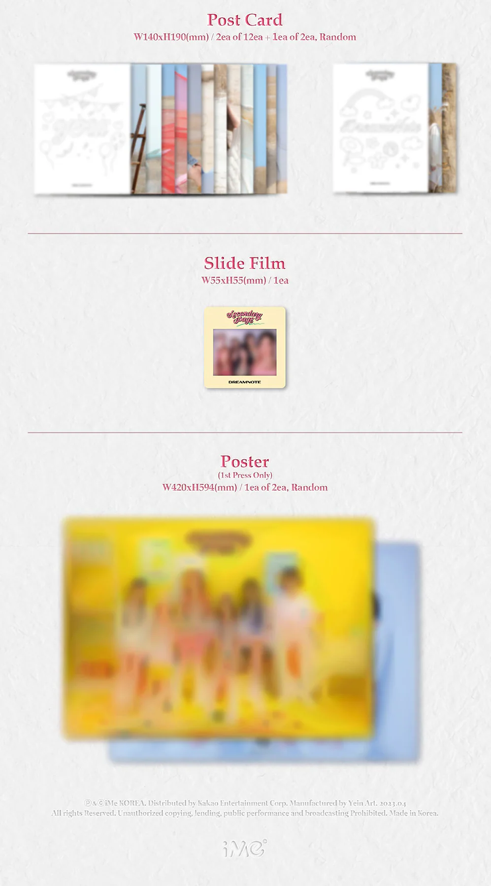 DREAMNOTE - SECONDARY PAGE 5TH SINGLE ALBUM - Image 3