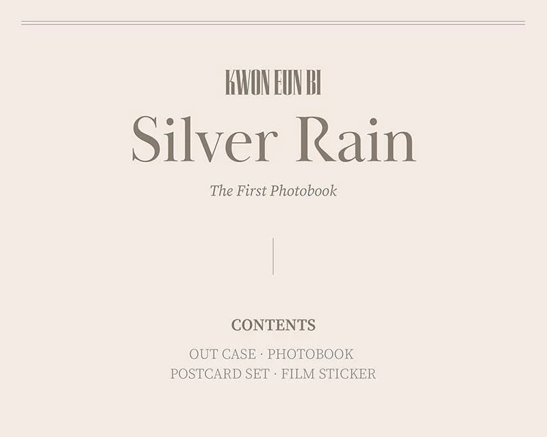 KWON EUNBI - THE FIRST PHOTO BOOK SILVER RAIN - Image 2