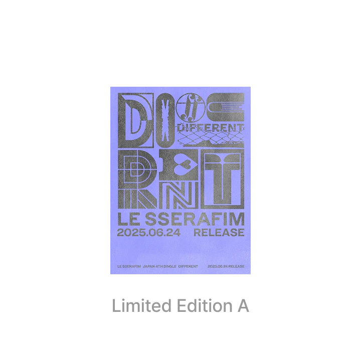 LE SSERAFIM - DIFFERENT JAPAN 4TH SINGLE ALBUM LIMITED EDITION A (OFFBEAT CLOVE)
