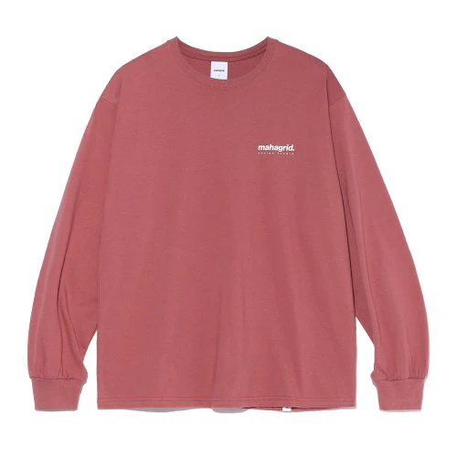 Mahagrid ORIGIN LOGO LS TEE DEEP PINK - Image 4