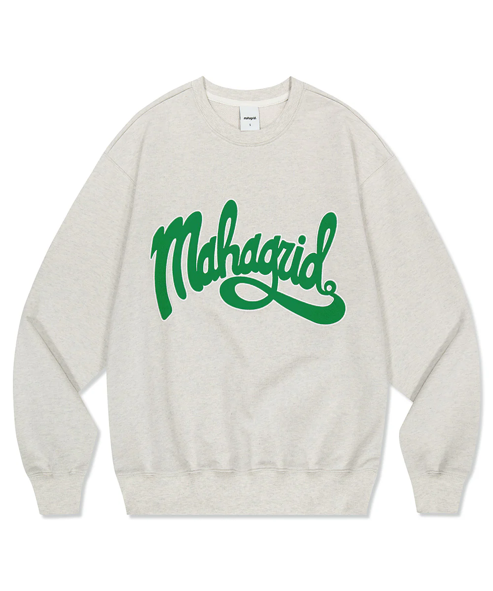 Mahagrid [Stray Kids] S/S 2023 COLLECTION CURVED LOGO SWEATSHIRT