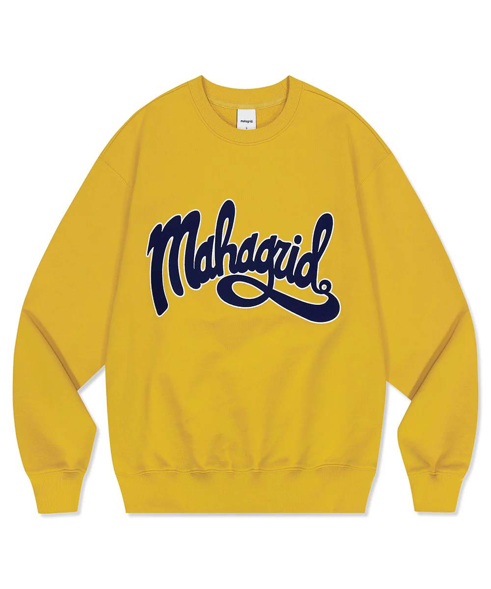 Mahagrid [Stray Kids] S/S 2023 COLLECTION CURVED LOGO SWEATSHIRT - Image 2