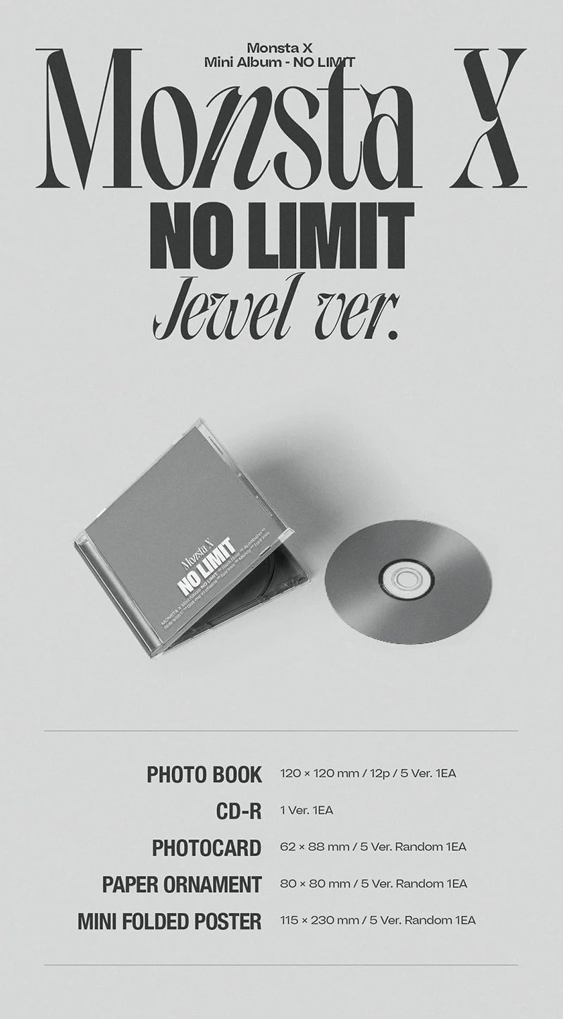 MONSTA X - 10TH MINI ALBUM NO LIMIT (JEWEL VER.) - Image 2