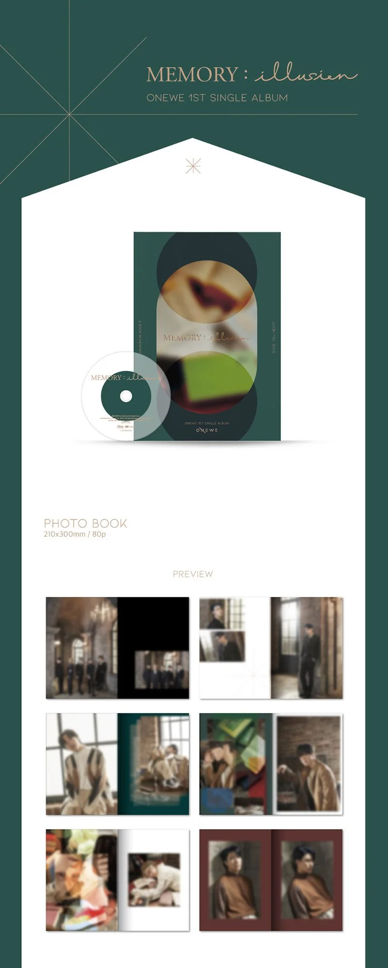 ONEWE - 1ST SINGLE ALBUM [MEMORY : ILLUSION] - Image 2
