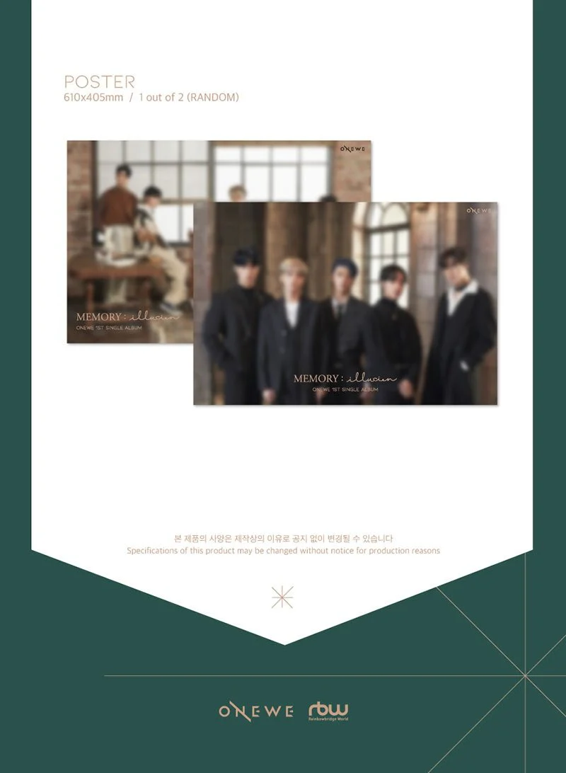 ONEWE - 1ST SINGLE ALBUM [MEMORY : ILLUSION] - Image 4