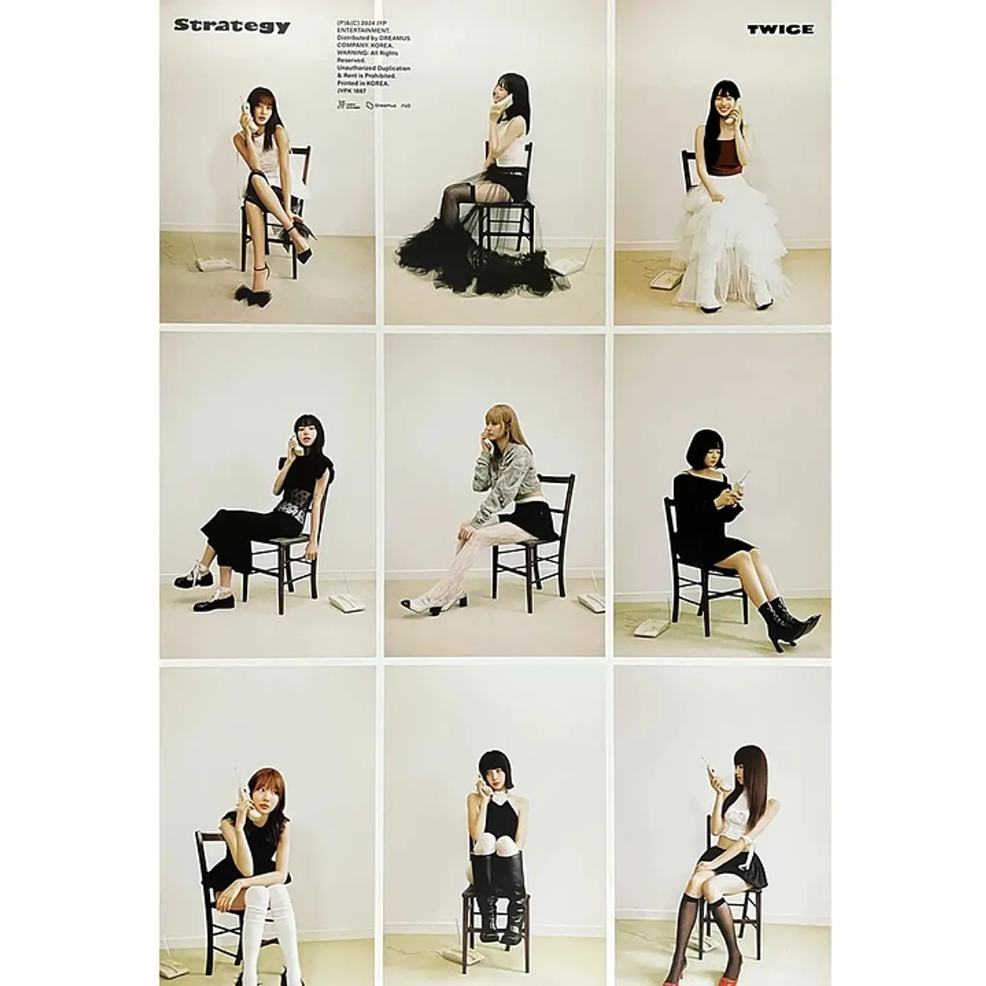 [POSTER 349-351] TWICE - STRATEGY 14TH MINI ALBUM STANDARD - Image 3