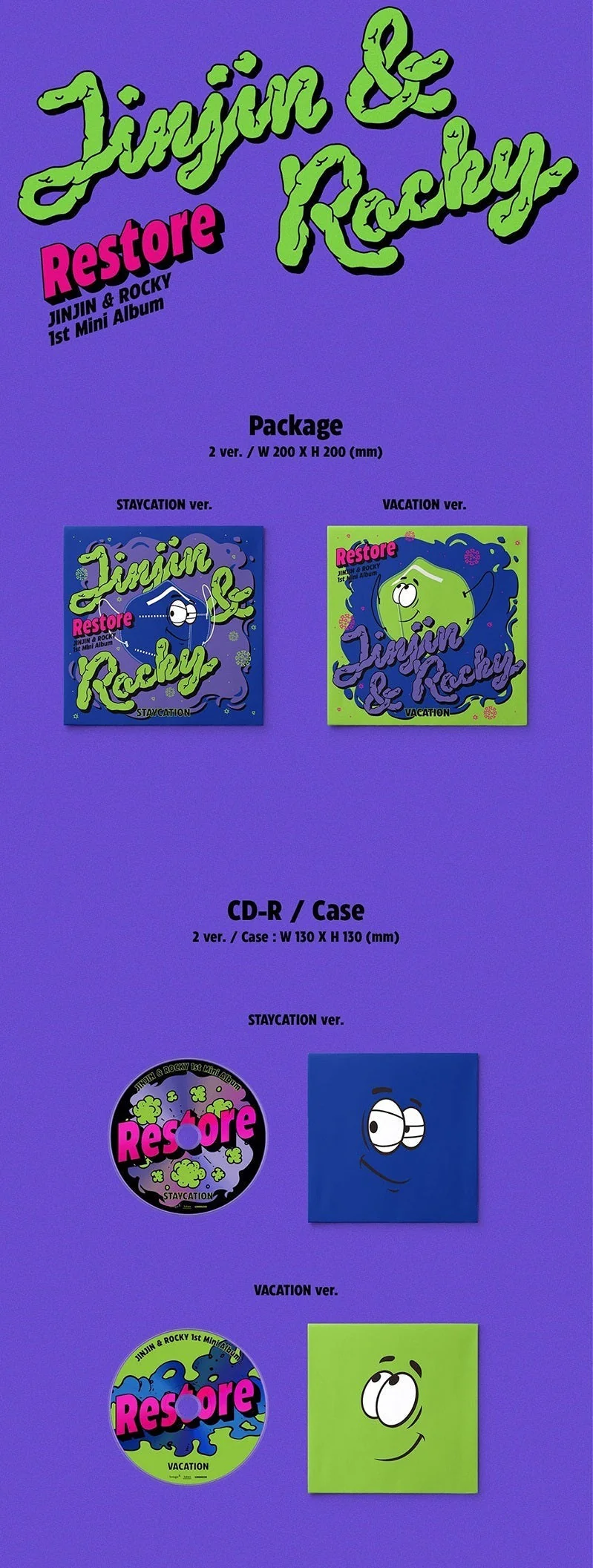 ASTRO JINJIN & ROCKY - 1ST MINI ALBUM RESTORE - Image 2