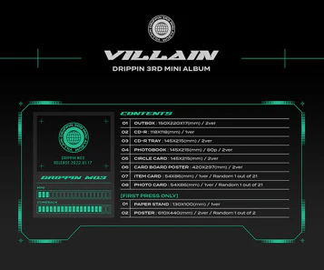 DRIPPIN - 3RD MINI ALBUM VILLAIN - Image 4