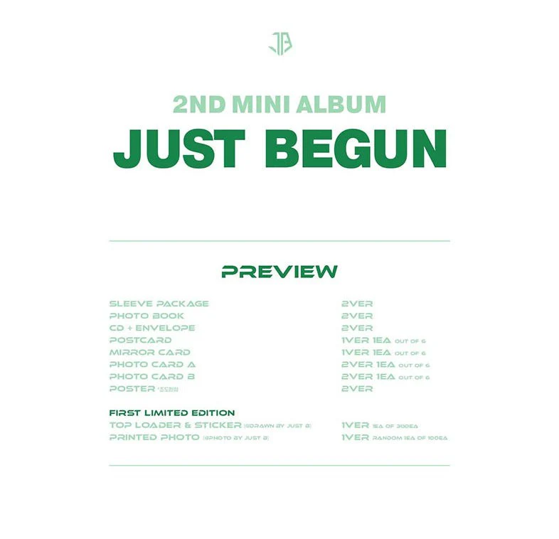 JUST B - 2ND MINI ALBUM JUST BEGUN - Image 4