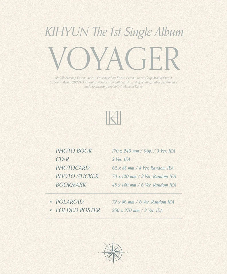 KIHYUN - 1ST SINGLE ALBUM VOYAGER - Image 2