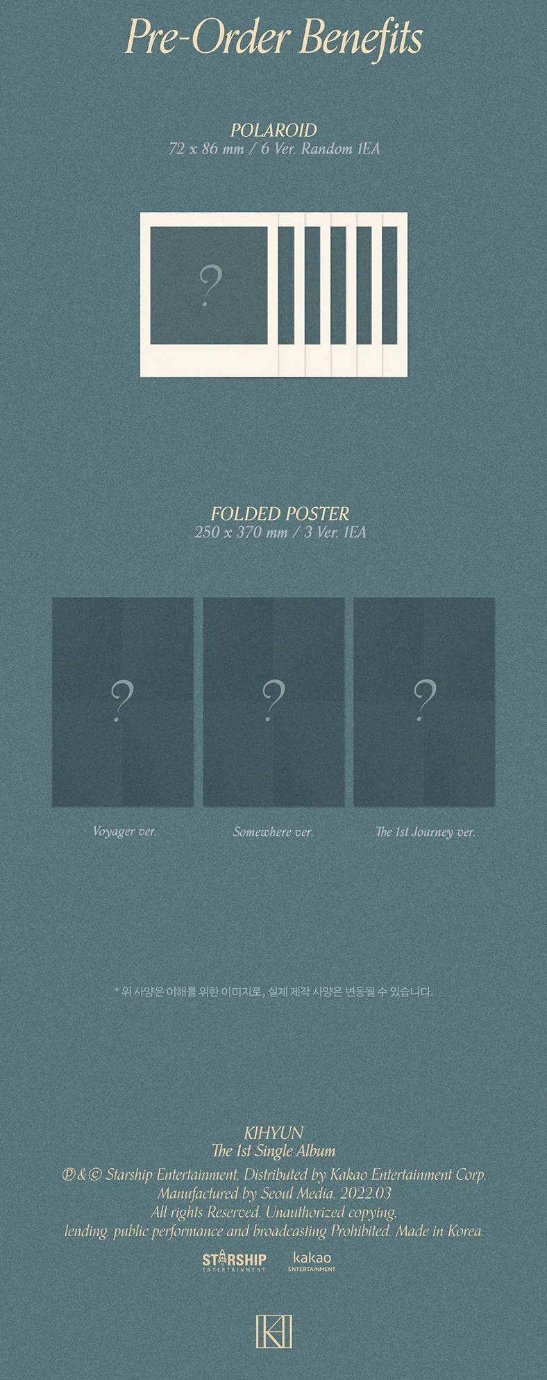 KIHYUN - 1ST SINGLE ALBUM VOYAGER - Image 5