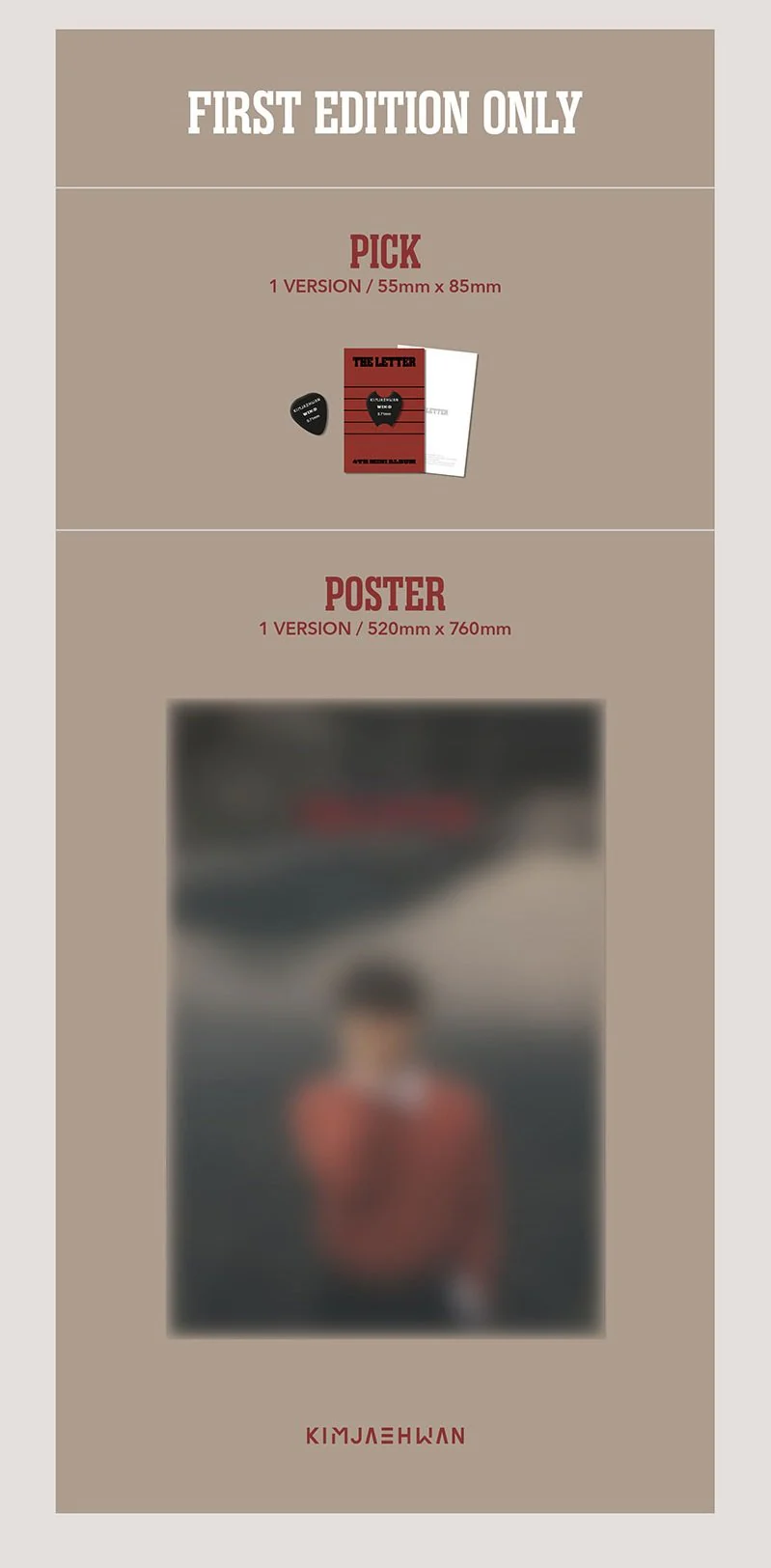 KIM JAE HWAN- 4TH MINI ALBUM THE LETTER - Image 5