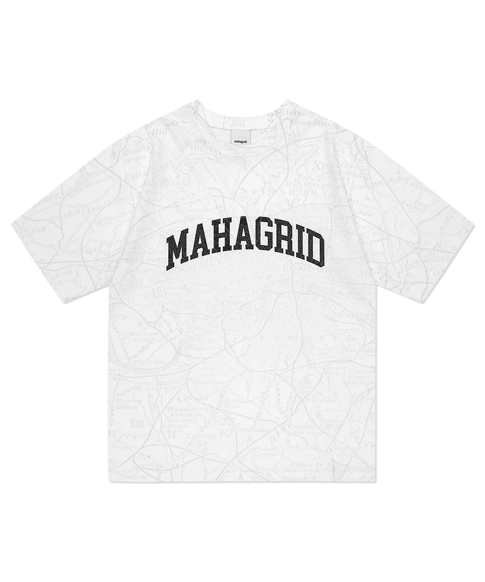 Mahagrid 2023 SUMMER COLLECTION MAP ALL OVER PRINT TEE - Image 2