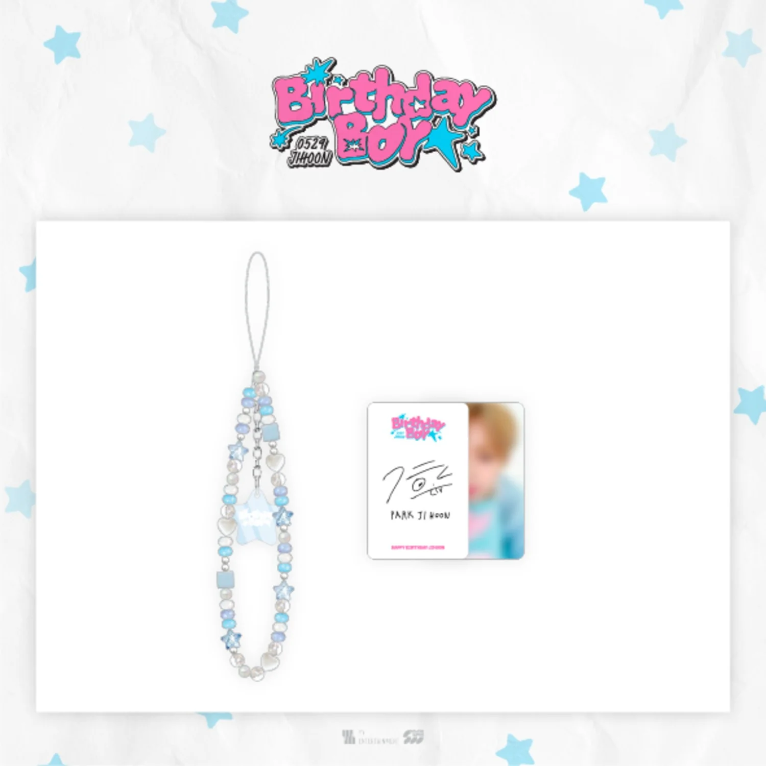 PARK JIHOON BIRTHDAY CAFE [BIRTHDAY BOY] MD - BEADS STRAP KEYRING