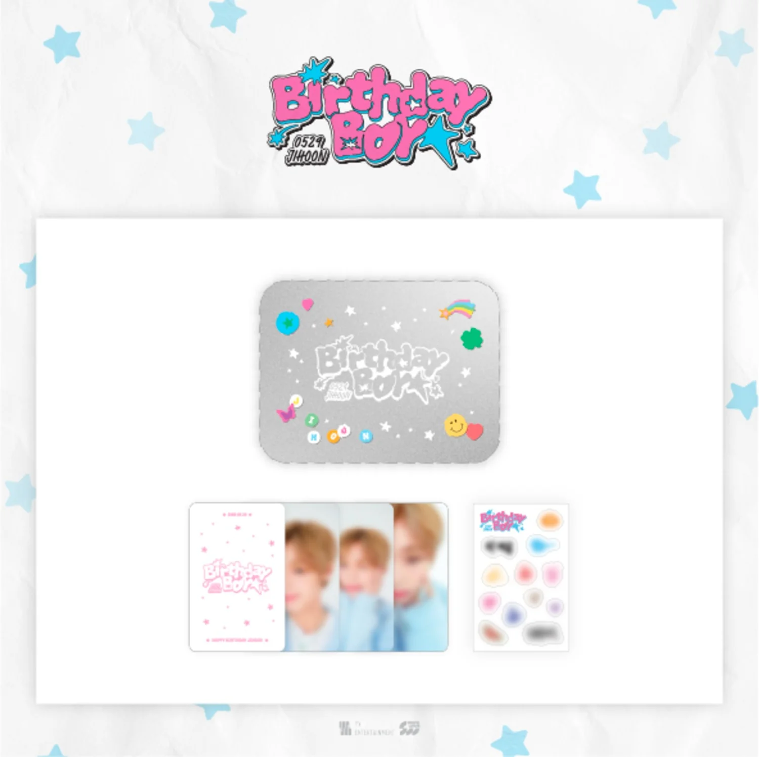 PARK JIHOON BIRTHDAY CAFE [BIRTHDAY BOY] MD - TIN CASE DECO SET