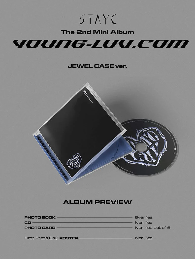 STAYC - 2ND MINI ALBUM YOUNG-LUV.COM JEWEL CASE VER.(Option Member) - Image 2