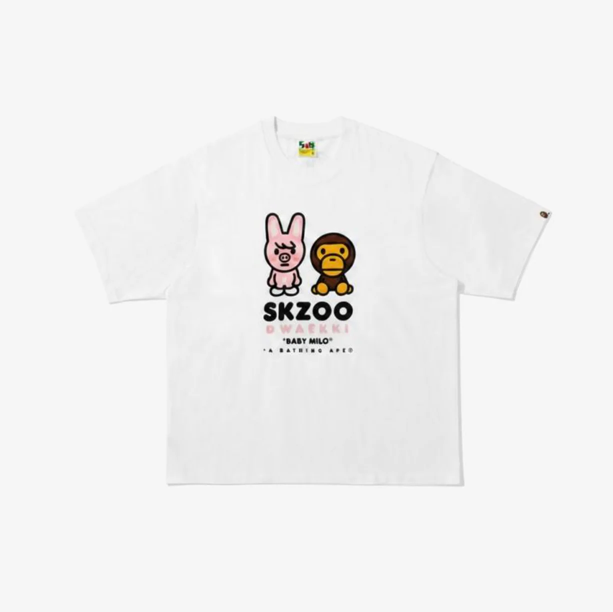STRAY KIDS - BAPE X STRAY KIDS COLLABORATION OFFICIAL MD  BABY MILO TEE M - Image 4