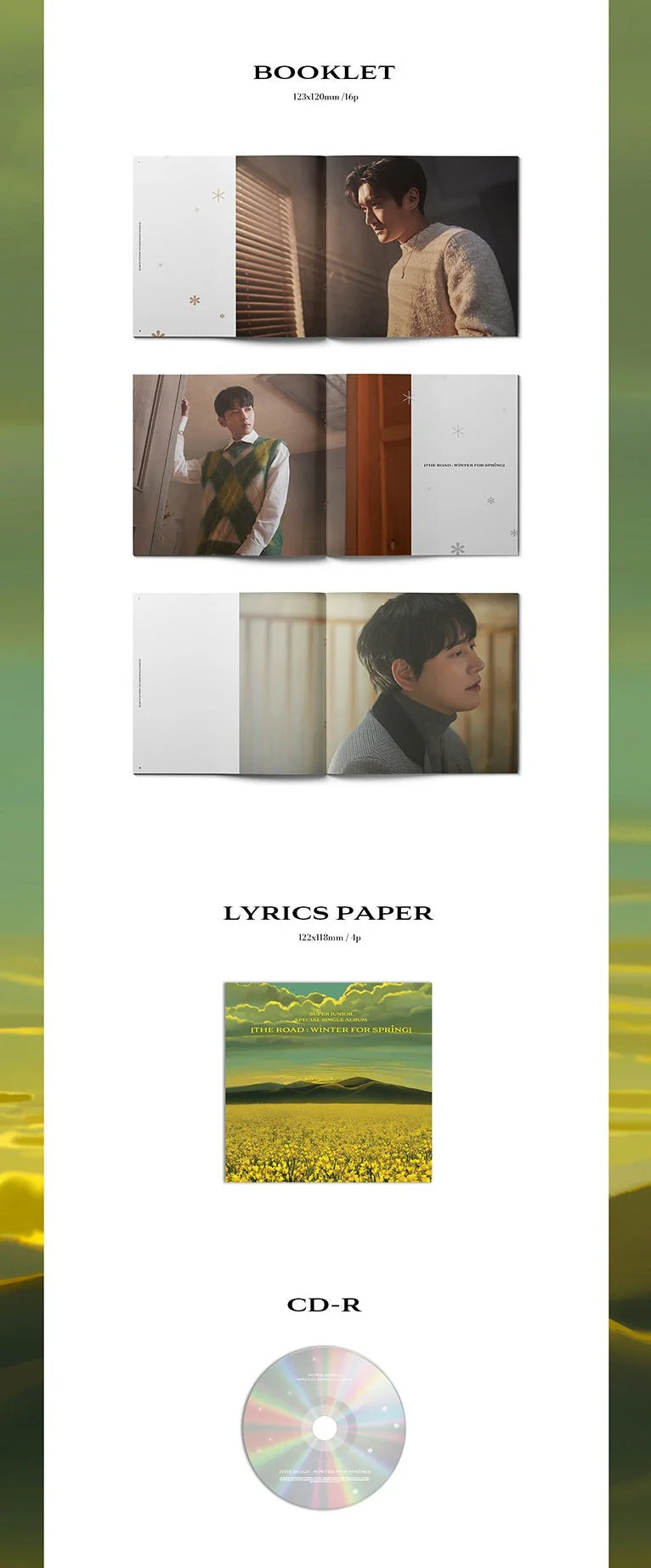 SUPER JUNIOR - SPECIAL SINGLE ALBUM THE ROAD WINTER FOR SPRING (LIMITED) - Image 4