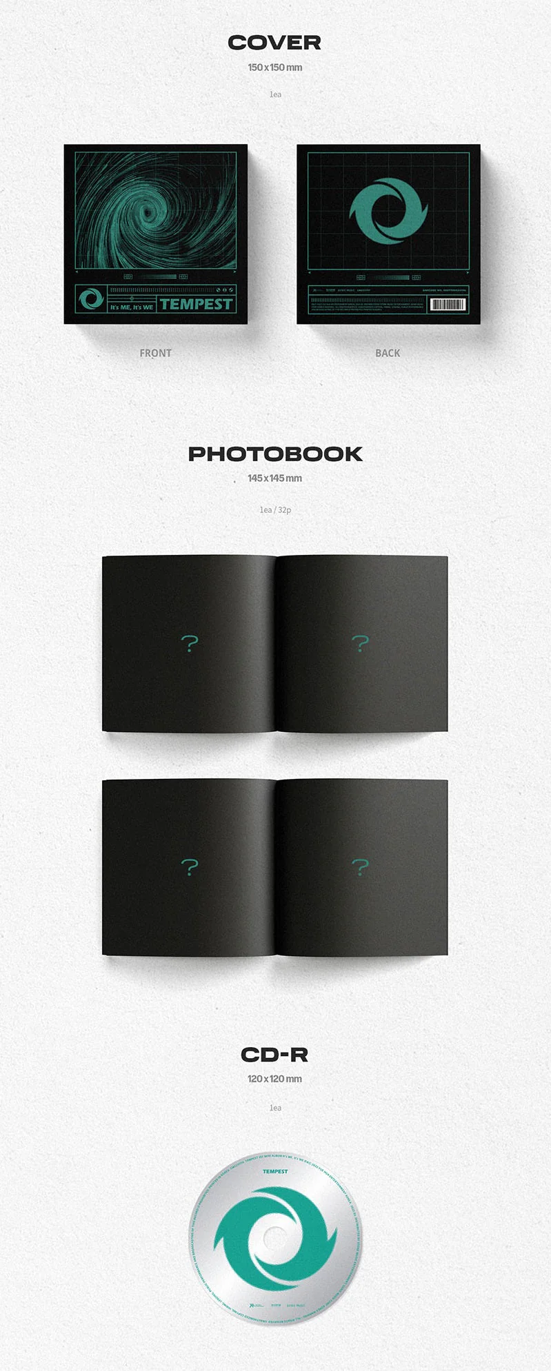 TEMPEST - 1ST MINI ALBUM ITS ME ITS WE (DIGIPACK VER.) - Image 3