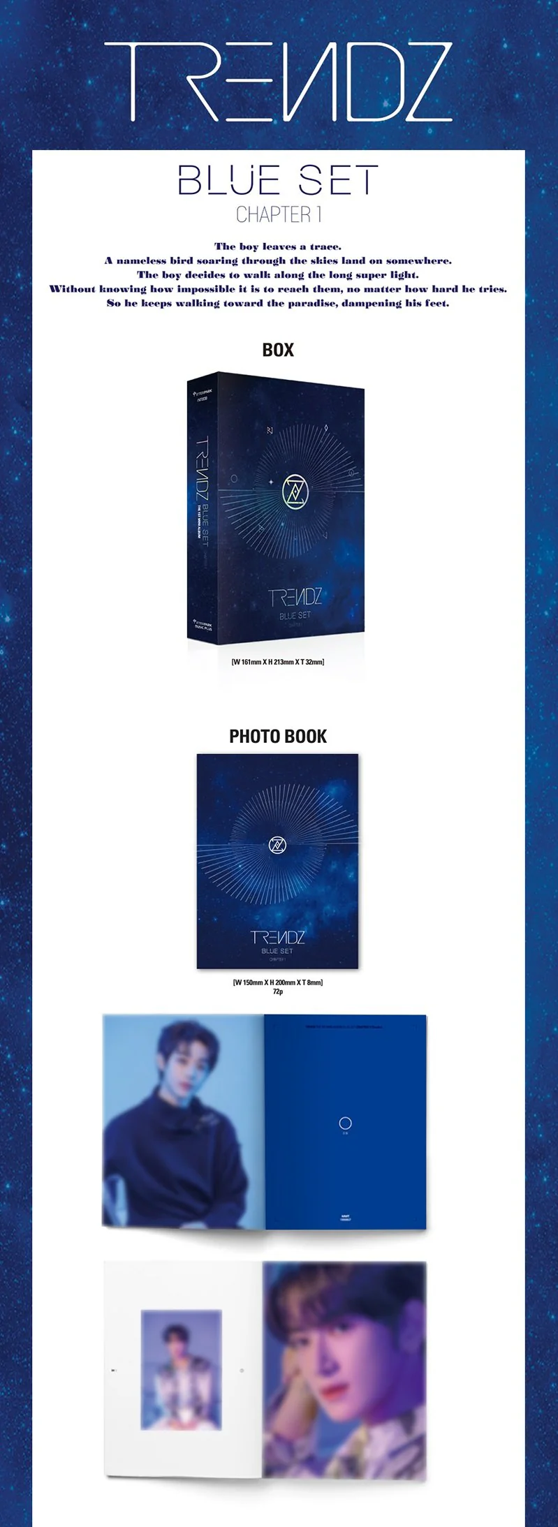 TRENDZ - 1ST MINI ALBUM BLUE SET CHAPTER 1. TRACKS - Image 2