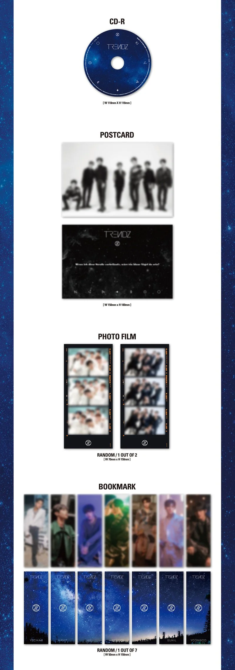 TRENDZ - 1ST MINI ALBUM BLUE SET CHAPTER 1. TRACKS - Image 3