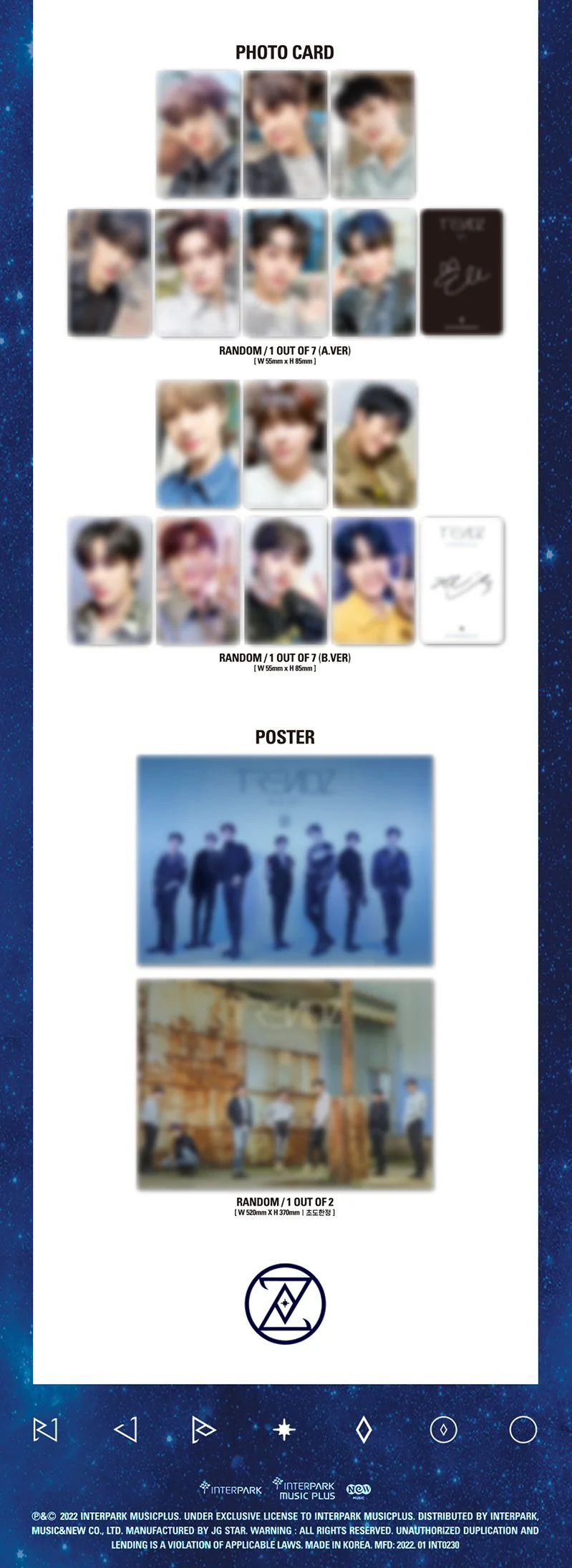 TRENDZ - 1ST MINI ALBUM BLUE SET CHAPTER 1. TRACKS - Image 4