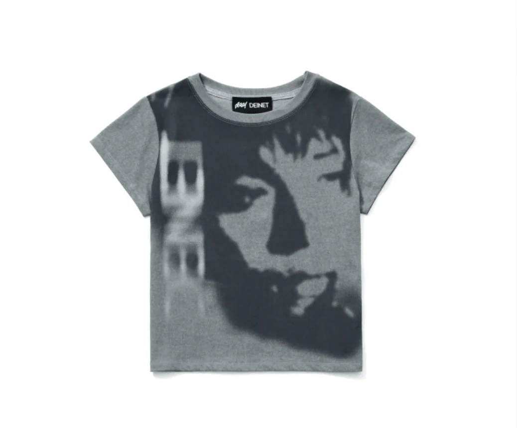 TXT [GGUM X DEINET] Crop S/S T-Shirt