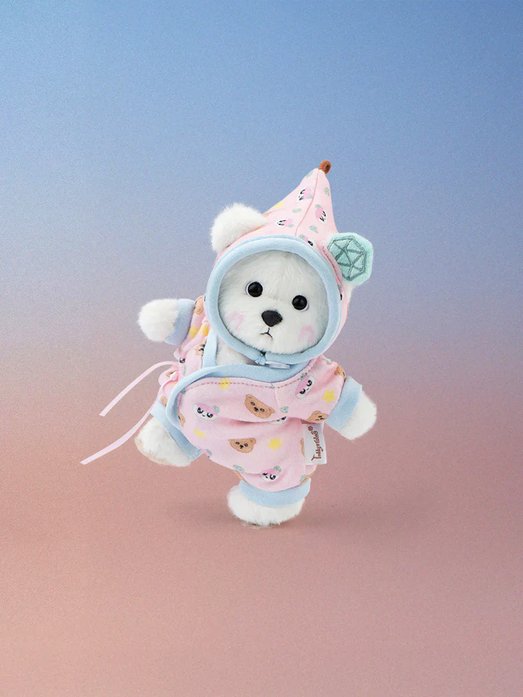SEVENTEEN BONGBONGEE X TEDDY TALES BONGBONG BEAR ROSE QUARTZ PAJAMA SET (XS)