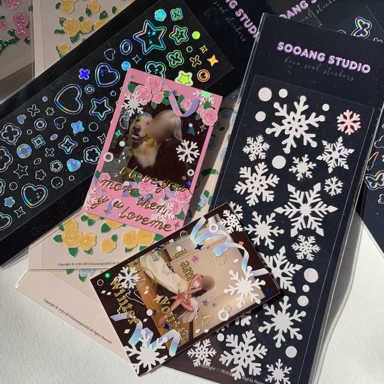 SOOANG STUDIO Gradation Confetti Deco Seal Stickers - Image 6