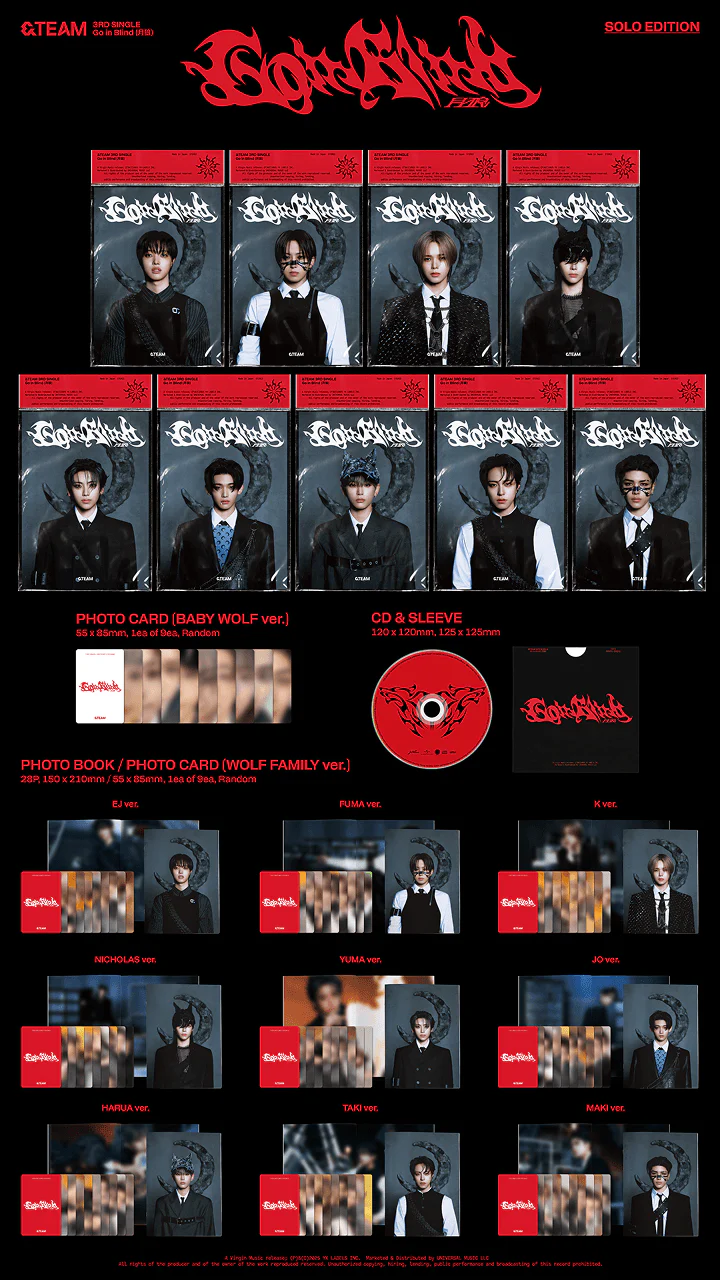 &TEAM - GO IN BLIND 3RD SINGLE ALBUM SOLO EDITION - Image 2