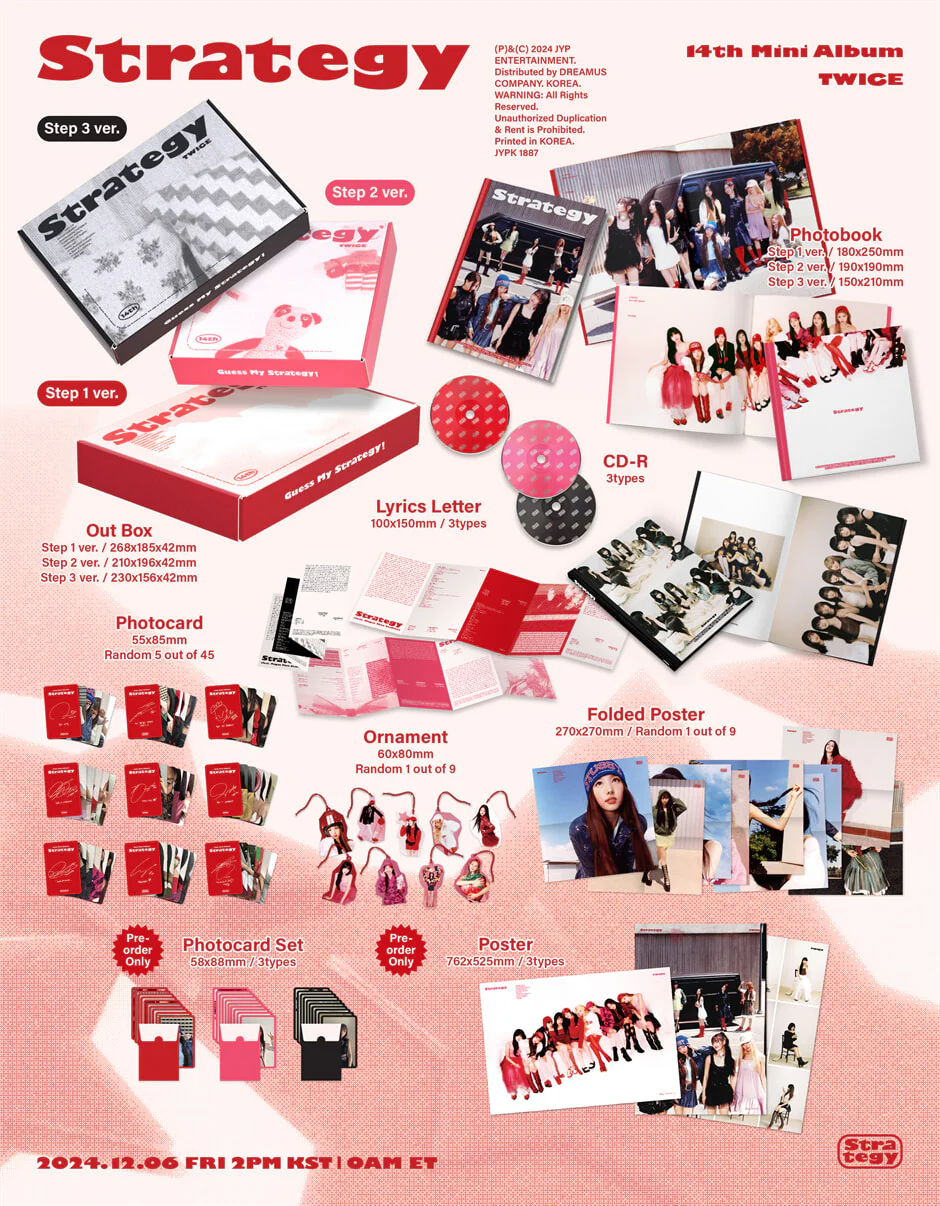 TWICE - STRATEGY 14TH MINI ALBUM STANDARD - Image 2