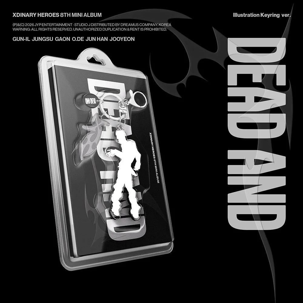 [Pre-Order] XDINARY HEROES - DEAD AND 8TH MINI ALBUM ILLUSTRATION KEYRING VER