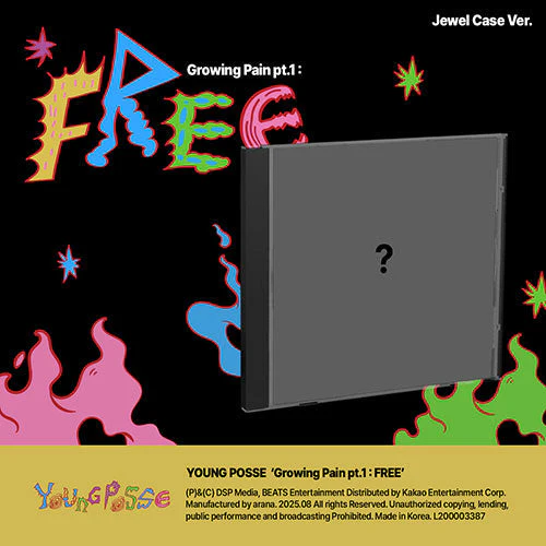 YOUNG POSSE - GROWING PAIN PT.1 : FREE EP ALBUM JEWEL CASE VER